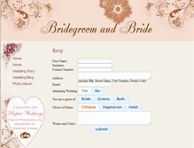 Tablet Screenshot of first.perfectweddings.sg