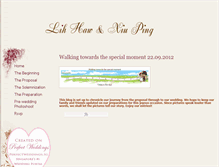 Tablet Screenshot of hawandping.perfectweddings.sg